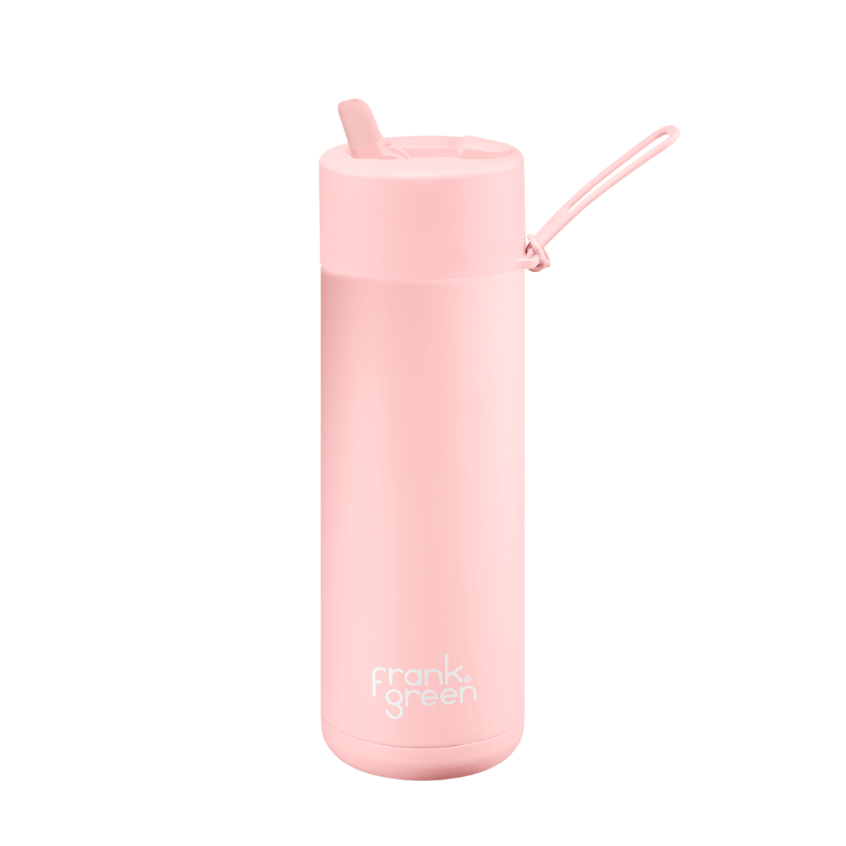 FRANK GREEN CERAMIC REUSABLE BOTTLE FLIP STRAW 20OZ - BLUSHED