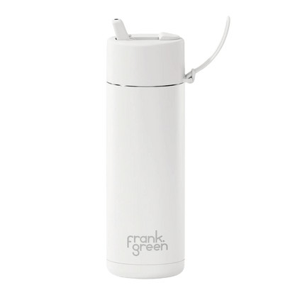 FRANK GREEN CERAMIC REUSABLE BOTTLE FLIP STRAW 20OZ - CLOUD
