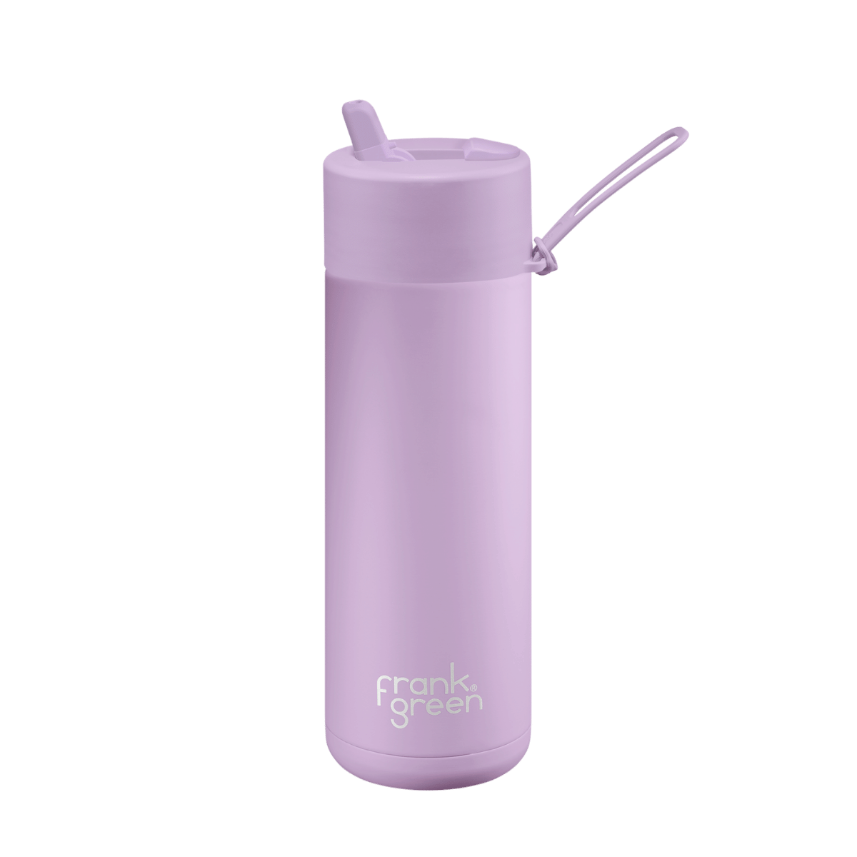 FRANK GREEN CERAMIC REUSABLE BOTTLE FLIP STRAW 20OZ - LILAC HAZE