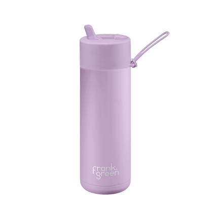 FRANK GREEN CERAMIC REUSABLE BOTTLE FLIP STRAW 20OZ - LILAC HAZE