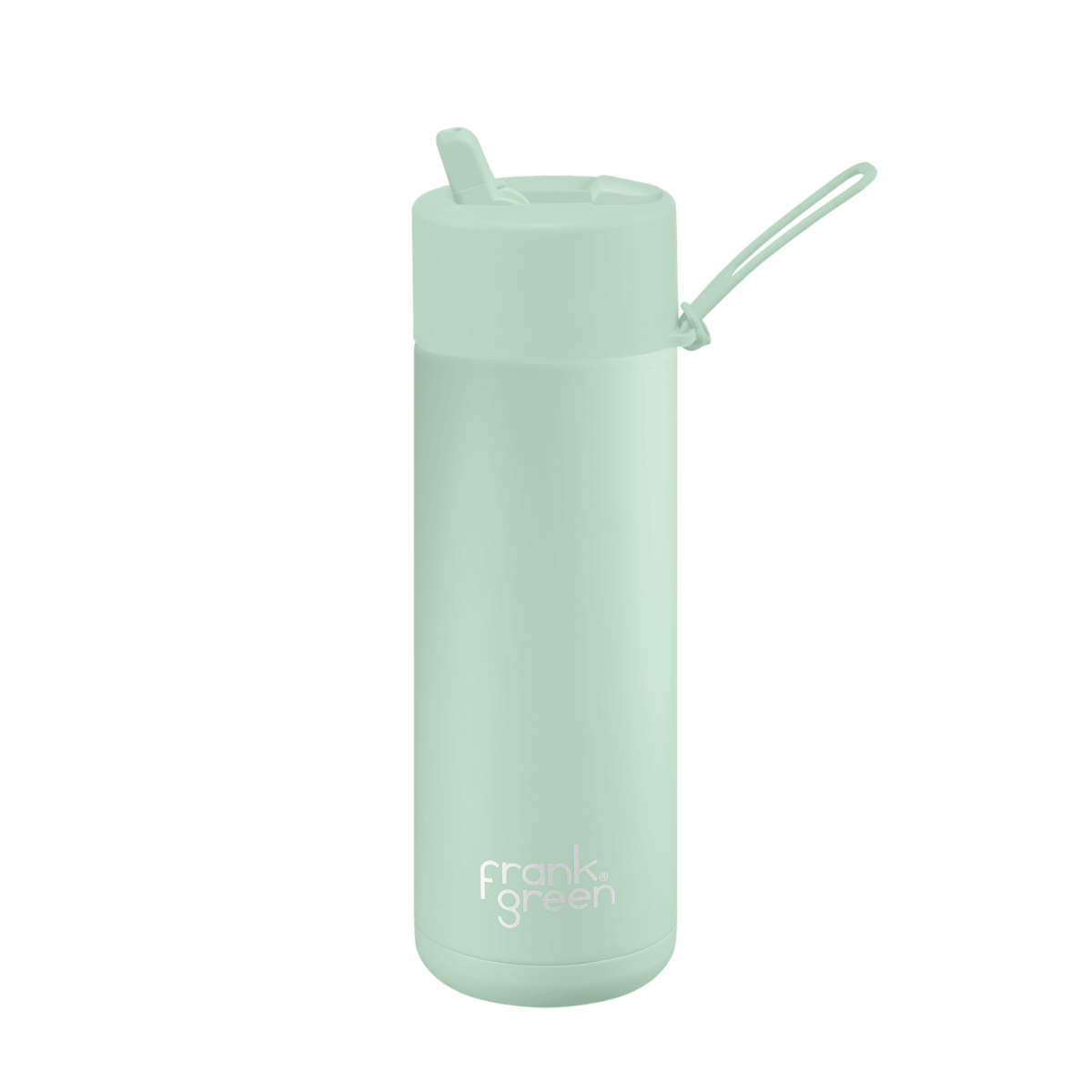 FRANK GREEN CERAMIC REUSABLE BOTTLE FLIP STRAW 20OZ - MINT GELATO