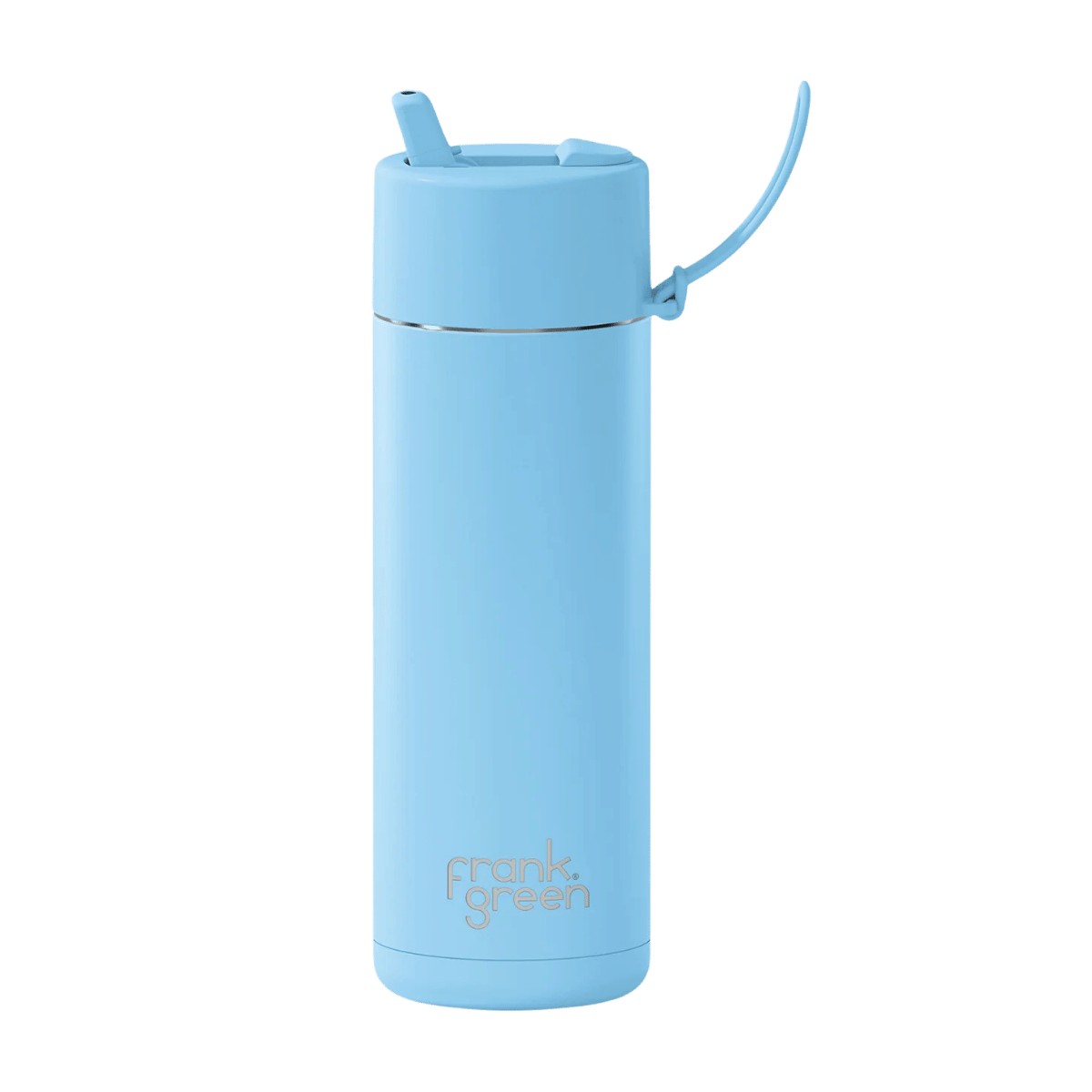 FRANK GREEN CERAMIC REUSABLE BOTTLE FLIP STRAW 20OZ - SKY BLUE