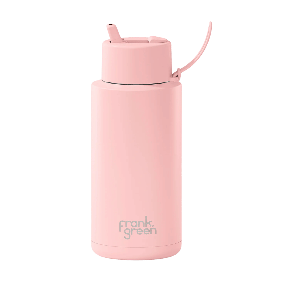 FRANK GREEN REUSABLE BOTTLE WITH FLIP STRAW 34OZ/1L - BLUSHED