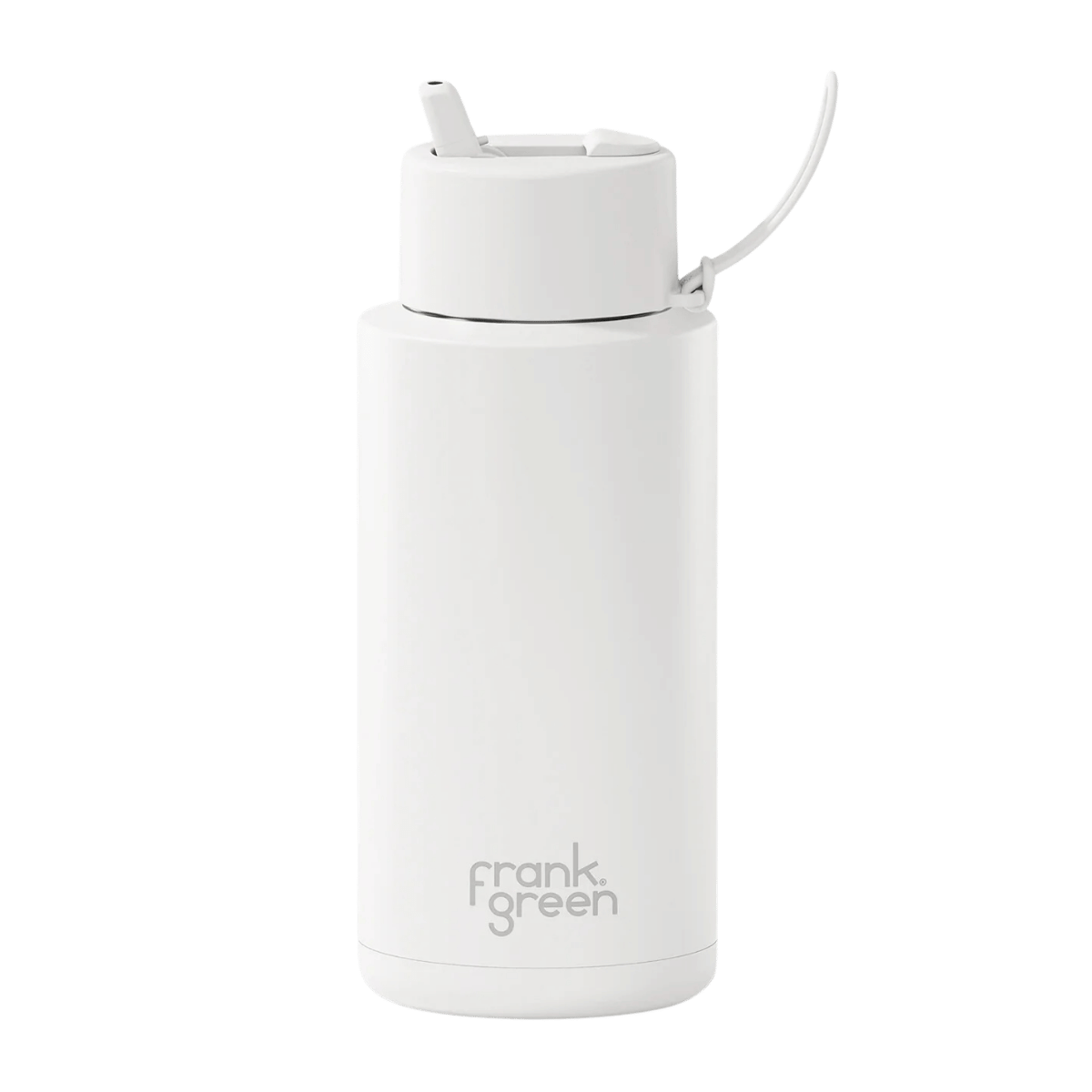 FRANK GREEN REUSABLE BOTTLE WITH FLIP STRAW 34OZ/1L - CLOUD