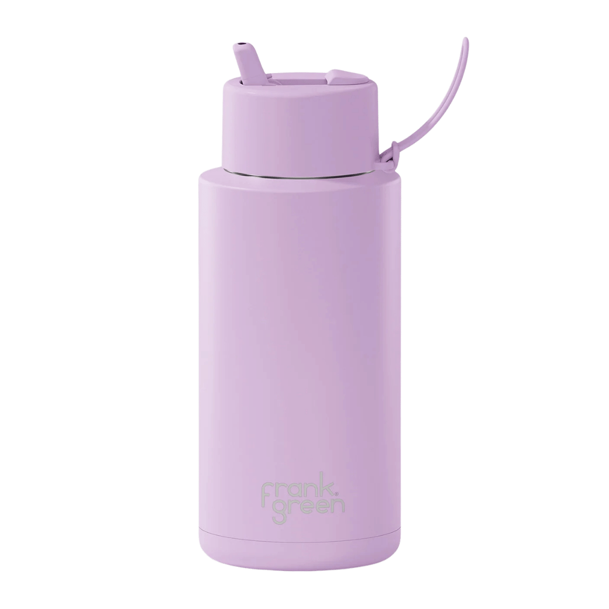 FRANK GREEN REUSABLE BOTTLE WITH FLIP STRAW 34OZ/1L - LILAC HAZE