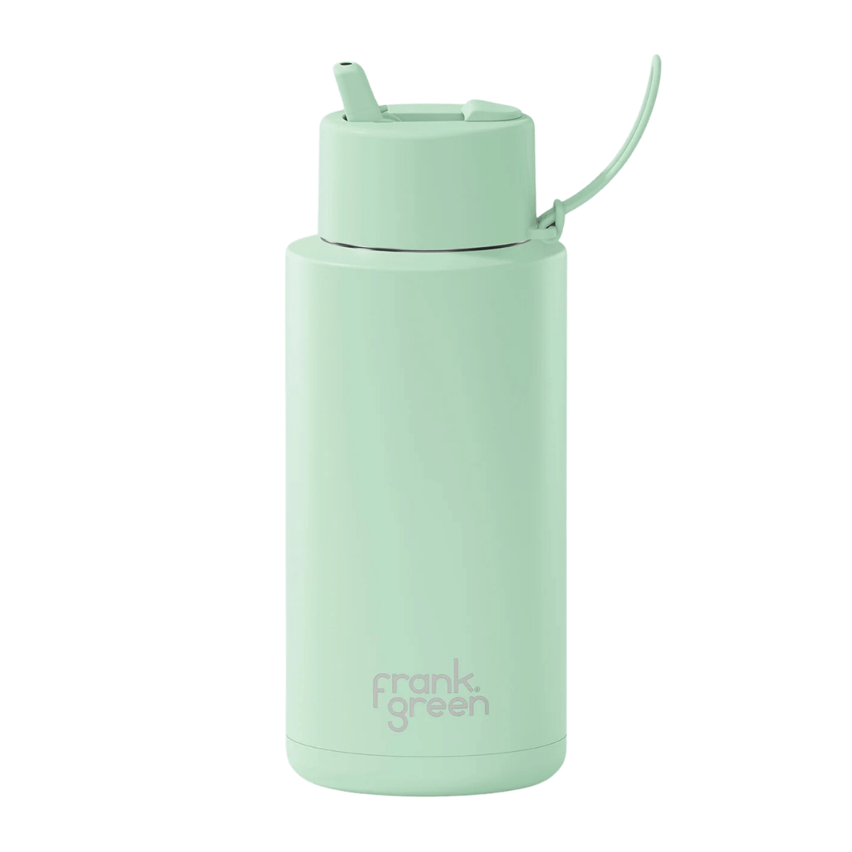 FRANK GREEN REUSABLE BOTTLE WITH FLIP STRAW 34OZ/1L - MINT GELATO