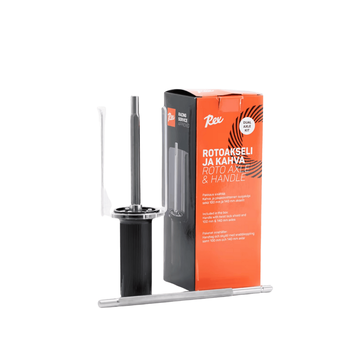 REX WAX ROTO BRUSH HANDLE & AXLE KIT - RIGHT ANGLE BOX IMAGE -3
