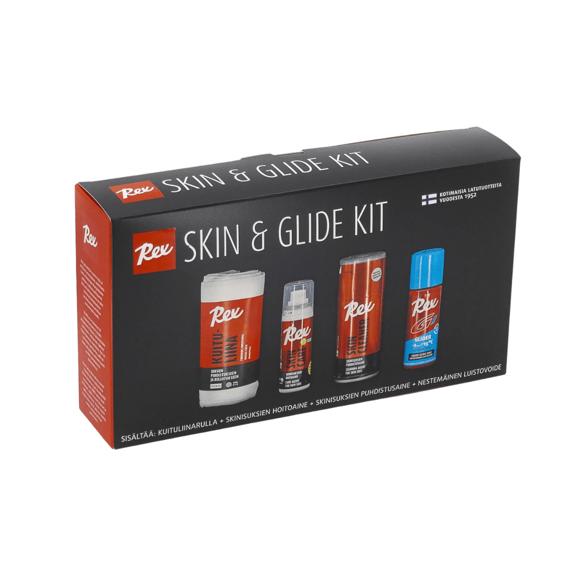 REX WAX SKIN AND GLIDE KIT - LEFT SIDE VIEW PACKAGE IMAGE