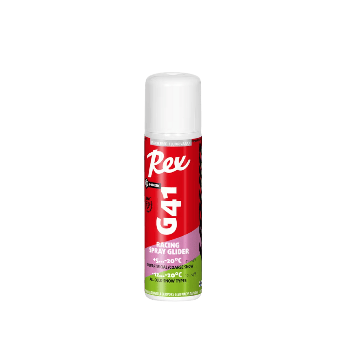 REX WAX G41 PINK/GREEN SPRAY - FRONT IMAGE