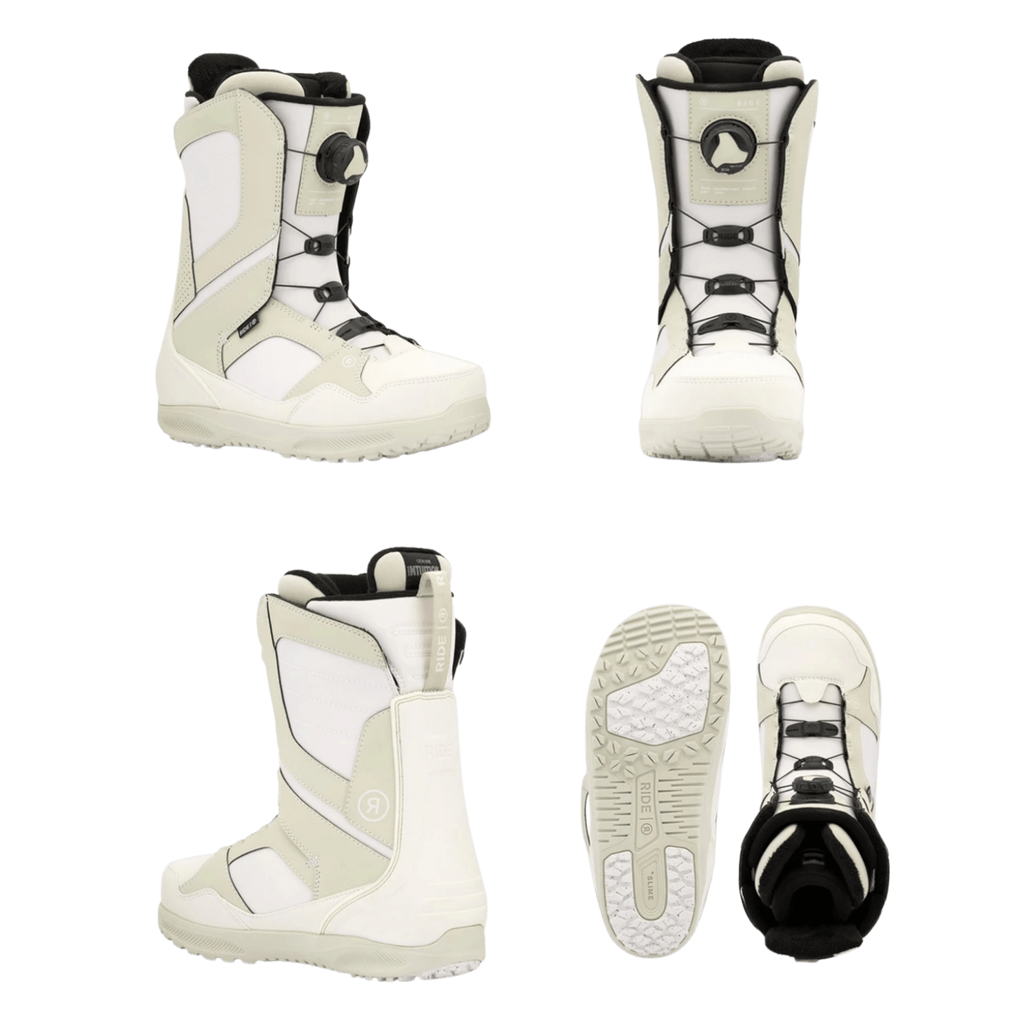 RIDE W SAGE SNOWBOARD BOOT 25/26 WHITE