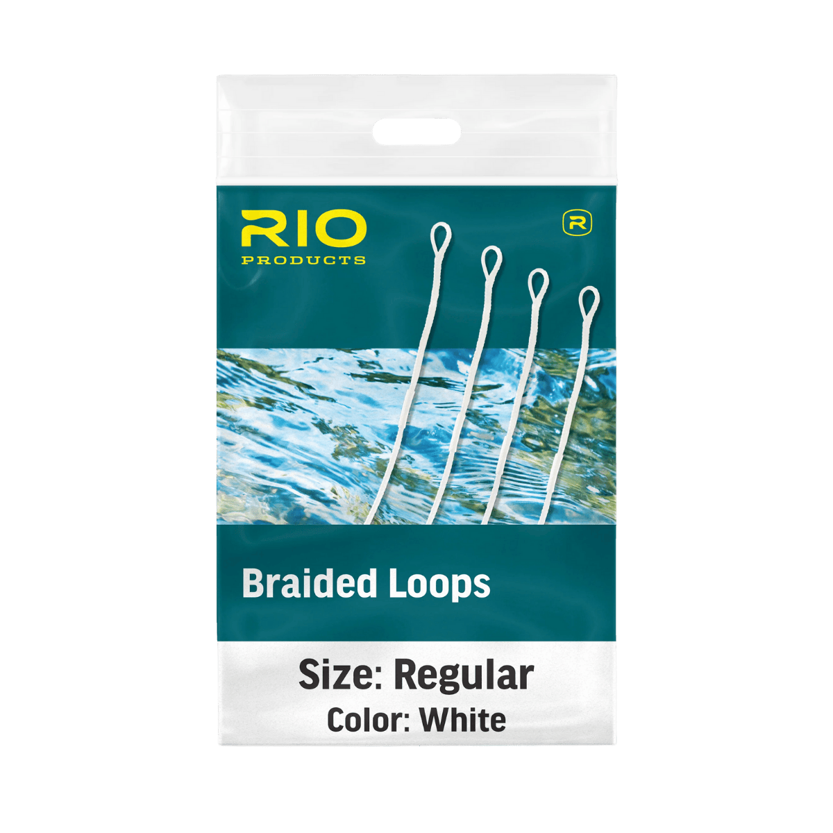 RIO BRAIDED LOOPS - WHITE REGULAR"