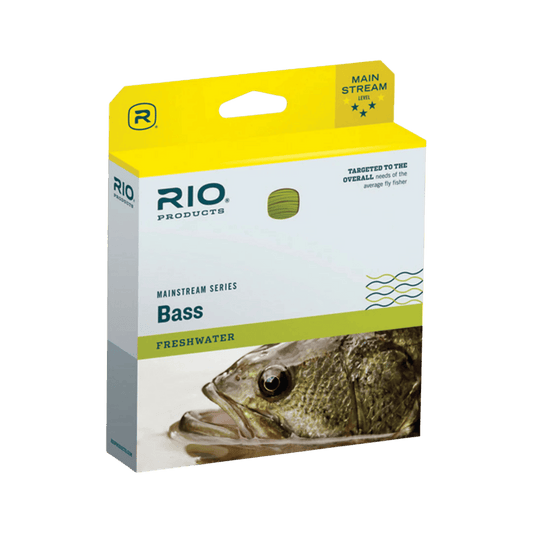RIO MAINSTREAM BASS/PIKE/PANFISH - YELLOW WF8F" - FRONT