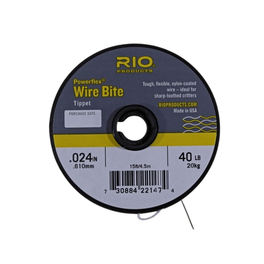 RIO POWERFLEX WIRE BITE TIPPET 40 LBS - 15FT"