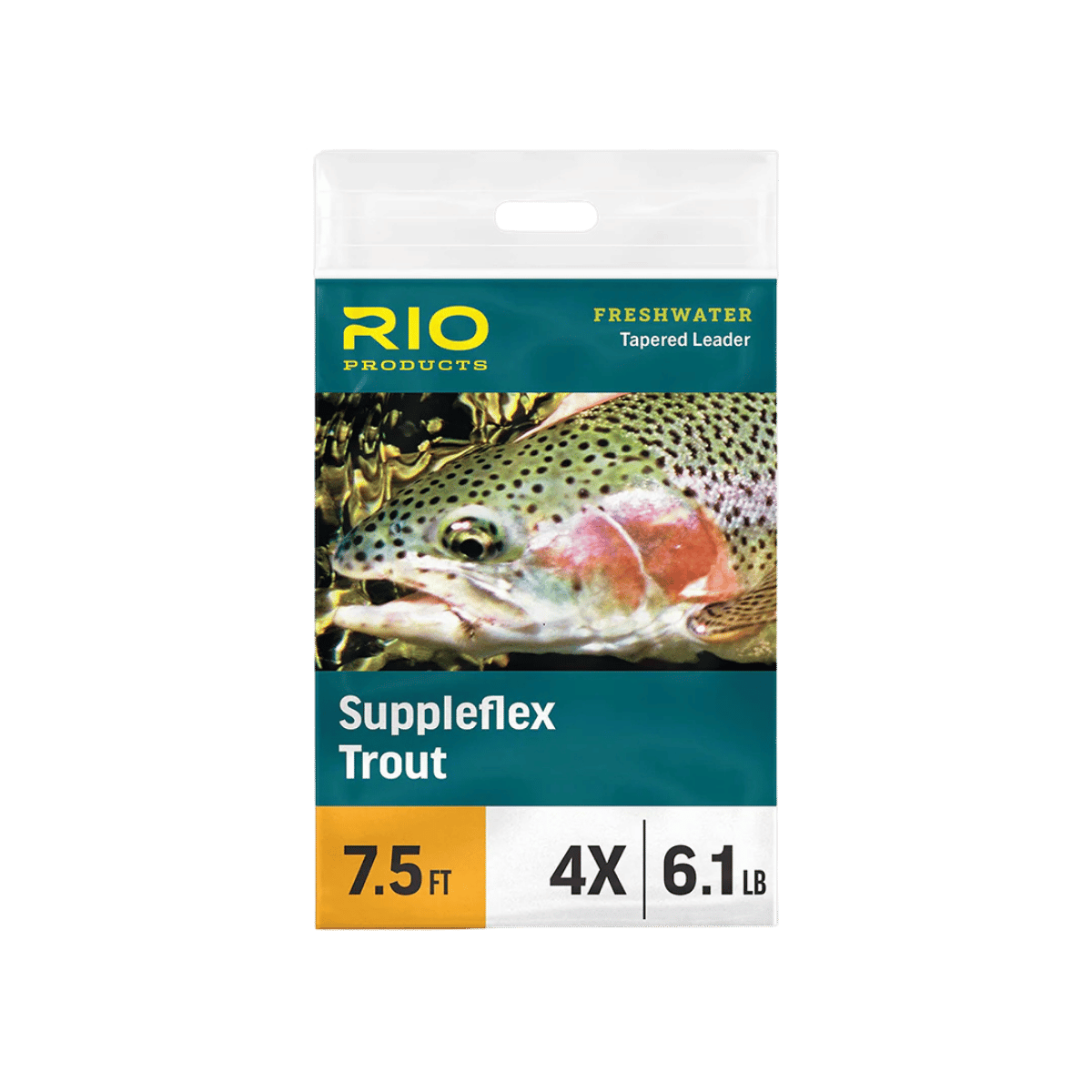 RIO SUPPLEFLEX TROUT LEADER - 9FT 4X"