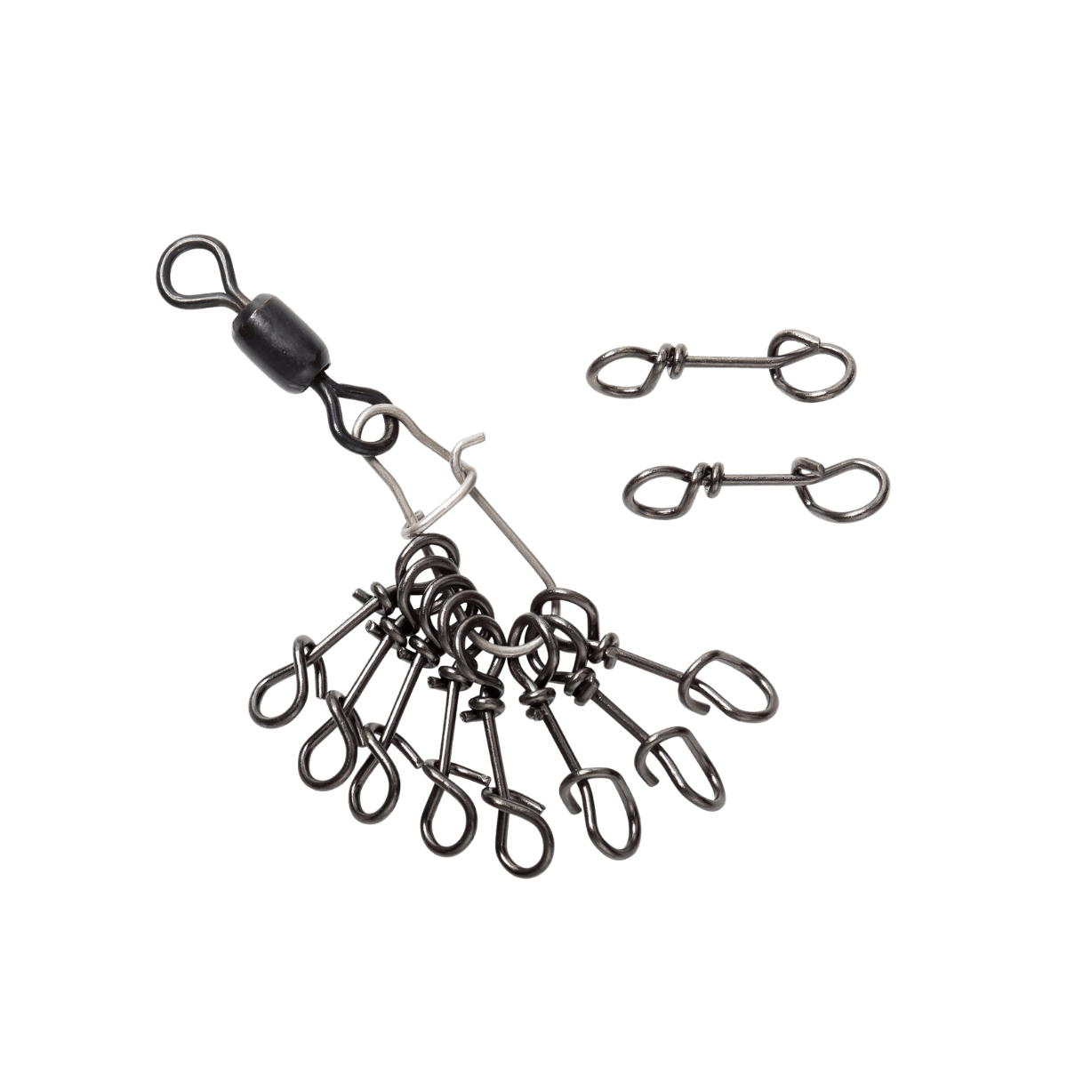 RIO TWIST CLIP BLACK 10PACK - 2"