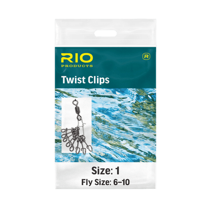 RIO TWIST CLIP BLACK 10PACK - 2" - FRONT