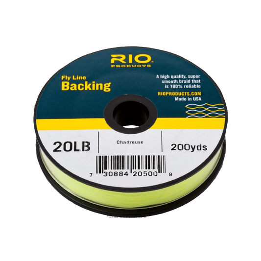 RIO FLY LINE BACKING - 20LB/200YD - CHARTREUSE