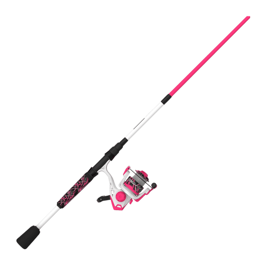 ZEBCO ROAM SPINNING COMBO - 6' ML 2PC - PINK