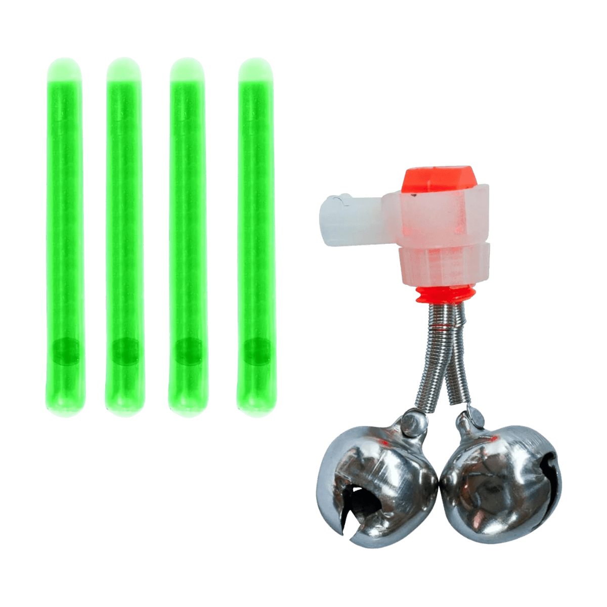 ROD-N-BOBBS LIGHTSTICKS + BELL COMBO 4PACK - FRONT VIEW