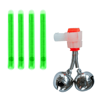 ROD-N-BOBBS LIGHTSTICKS + BELL COMBO 4PACK - FRONT VIEW
