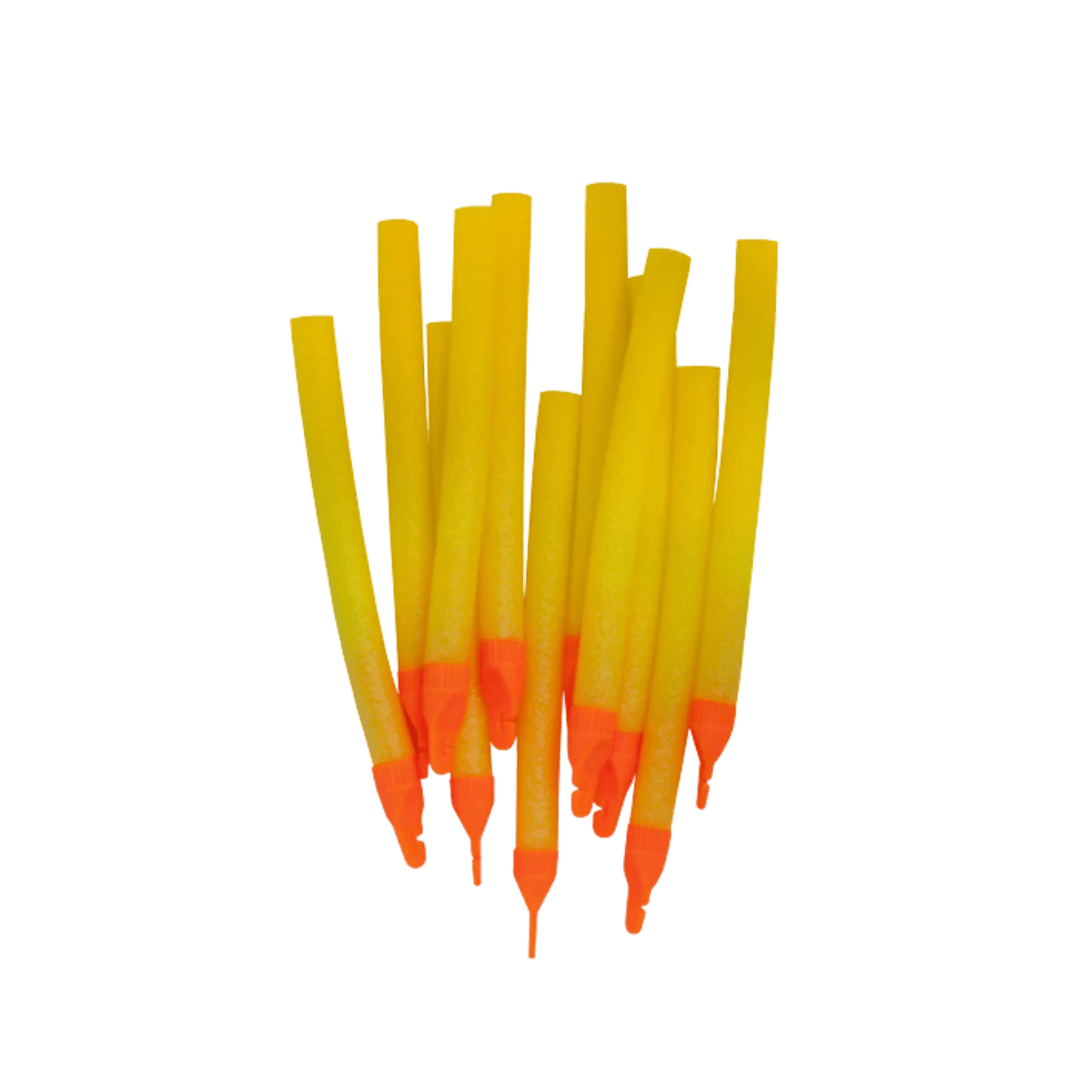 ROD-N-BOBBS MR ICE FOAM BOBBER 12PACK - ICE YELLOW 3IN"