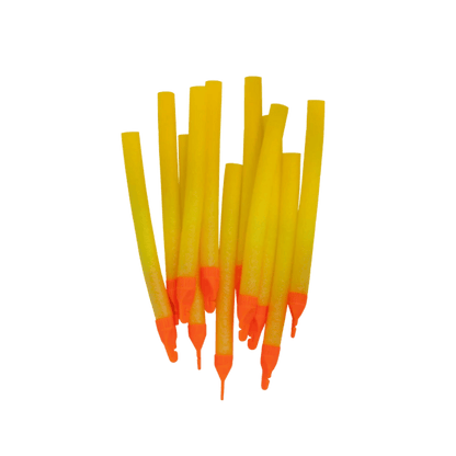 ROD-N-BOBBS MR ICE FOAM BOBBER 12PACK - ICE YELLOW 3IN"