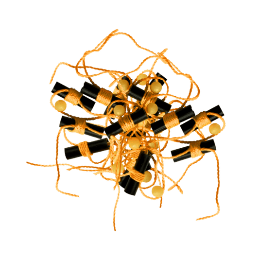 ROD-N-BOBBS BOBBER STOPS + GLOW BEADS 15PACK - ORANGE