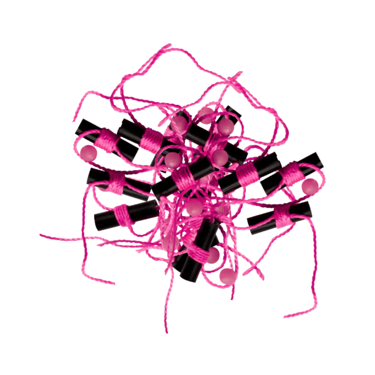ROD-N-BOBBS BOBBER STOPS + GLOW BEADS 15PACK - PINK