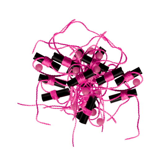 ROD-N-BOBBS BOBBER STOPS + GLOW BEADS 15PACK - PINK