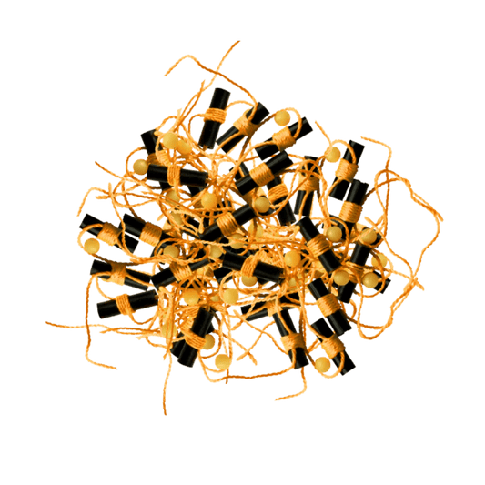 ROD-N-BOBBS BOBBER STOPS + GLOW BEADS 40PACK - ORANGE