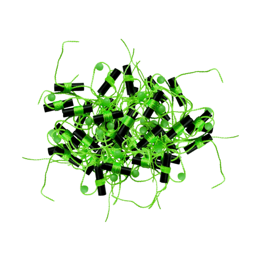 ROD-N-BOBBS BOBBER STOPS + GLOW BEADS 40PACK - CHARTREUSE