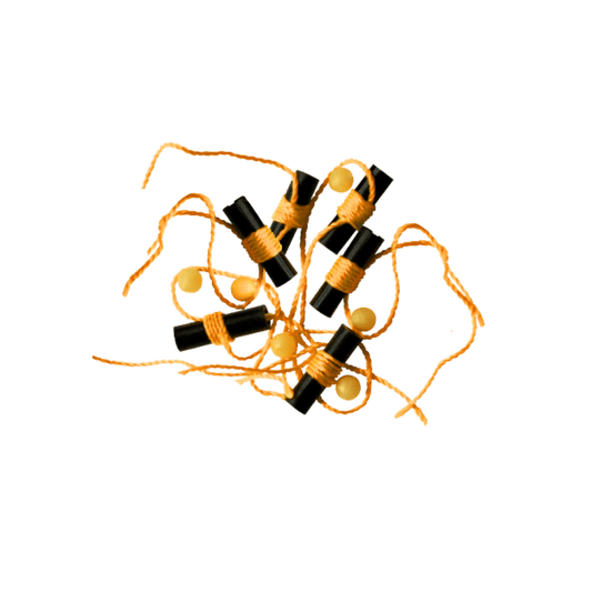 ROD-N-BOBBS BOBBER STOPS + GLOW BEADS 6PACK - ORANGE