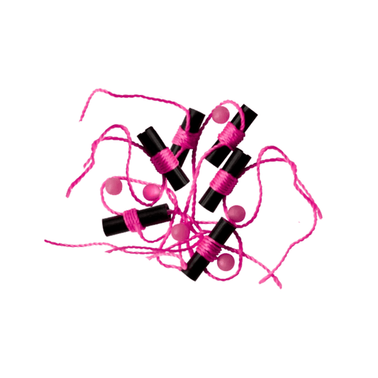 ROD-N-BOBBS BOBBER STOPS + GLOW BEADS 6PACK - PINK