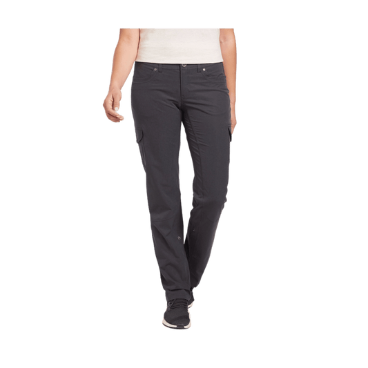 KUHL WOMEN'S FREEFLEX ROLL-UP PANT 32" - KOAL - FRONT VIEW