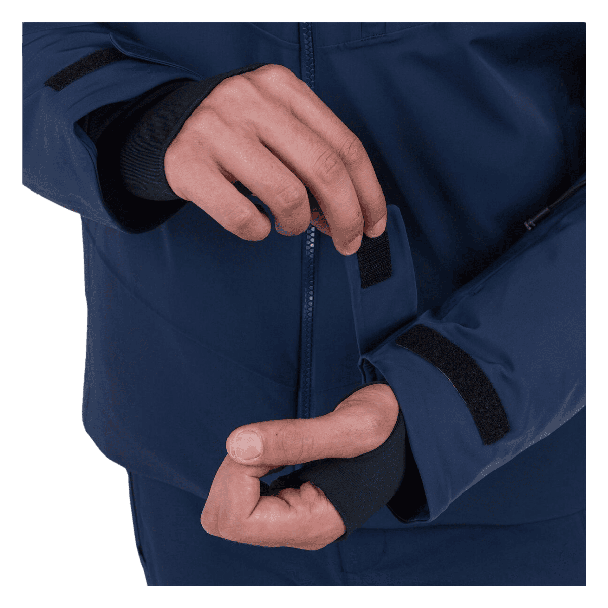 ROSSIGNOL MEN'S BLACKSIDE SKI JACKET - DARK NAVY - WRIST VIEW