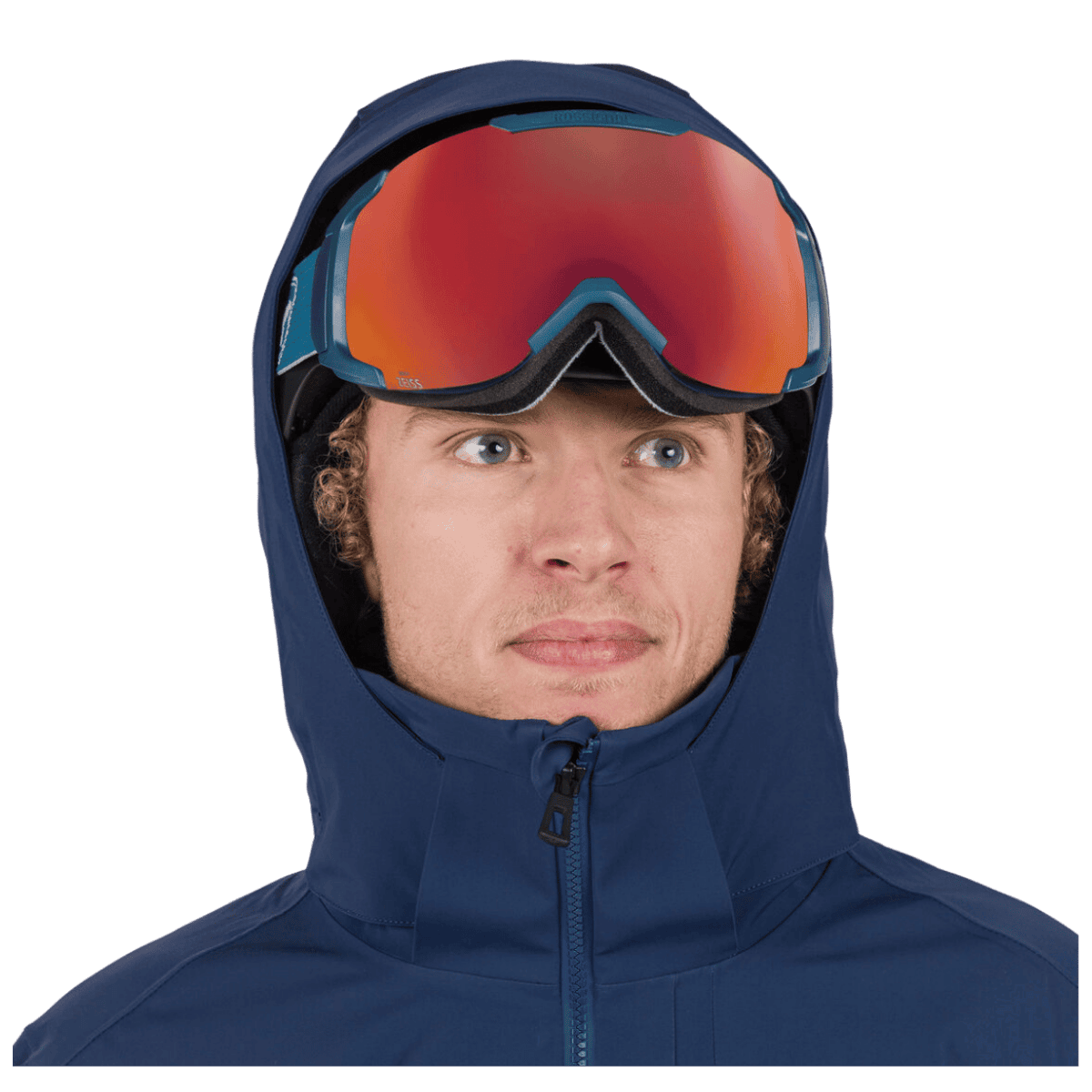 ROSSIGNOL MEN'S BLACKSIDE SKI JACKET - DARK NAVY - HOODIE FULL ZIP