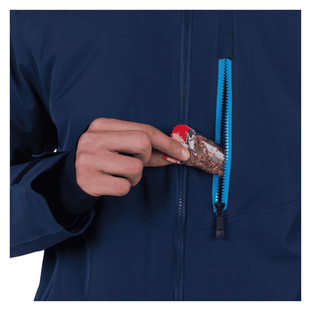 ROSSIGNOL MEN'S BLACKSIDE SKI JACKET - DARK NAVY - POCKET