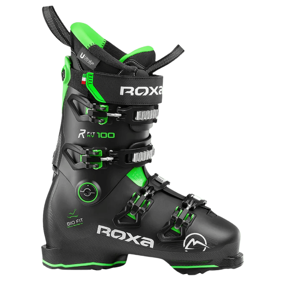 ROXA R/FIT 100 GW SKI BOOTS - BLACK/LIME
