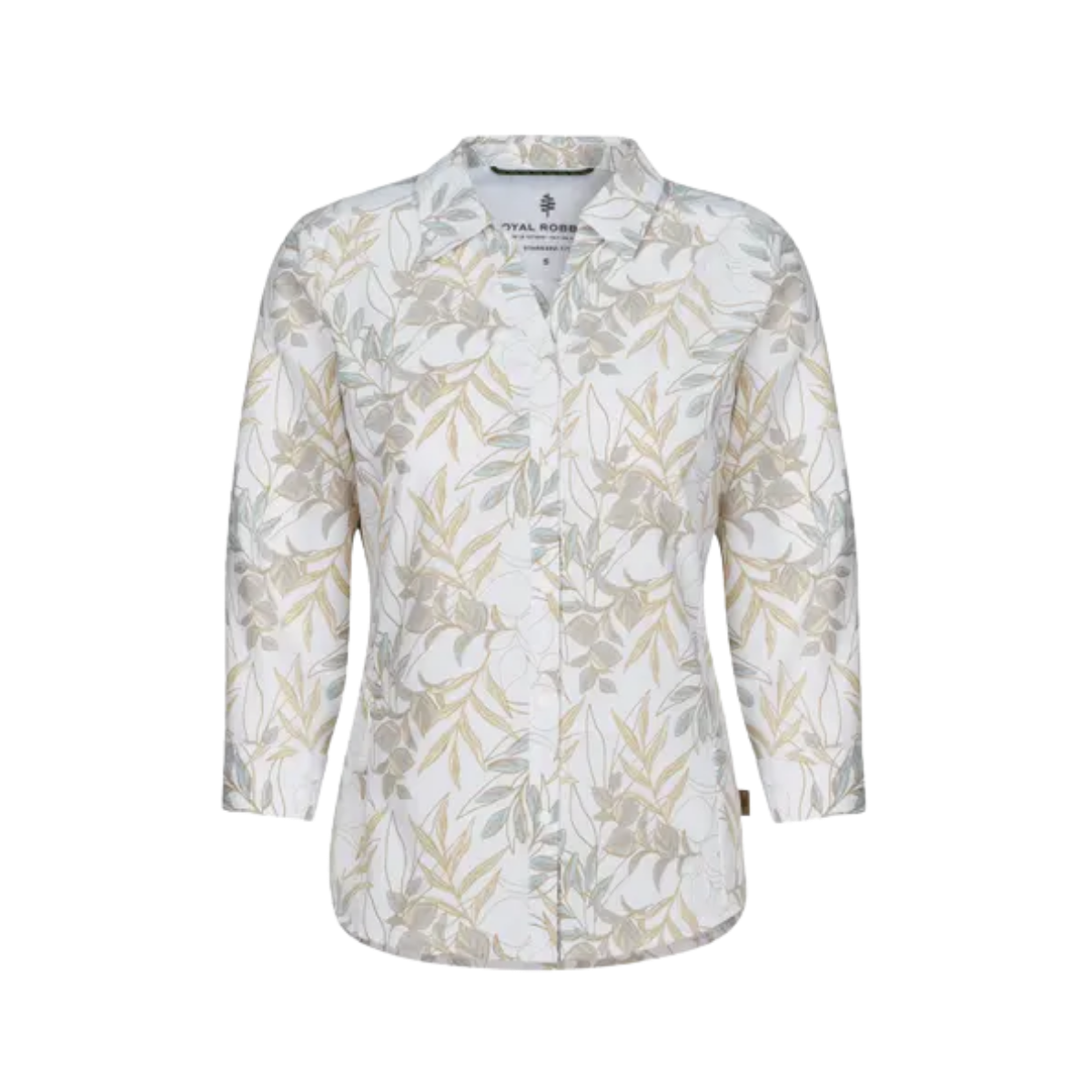 ROYAL ROBBINS WOMENS EXPEDITION PRO 3/4 SLEEVE IVORY USLA PT