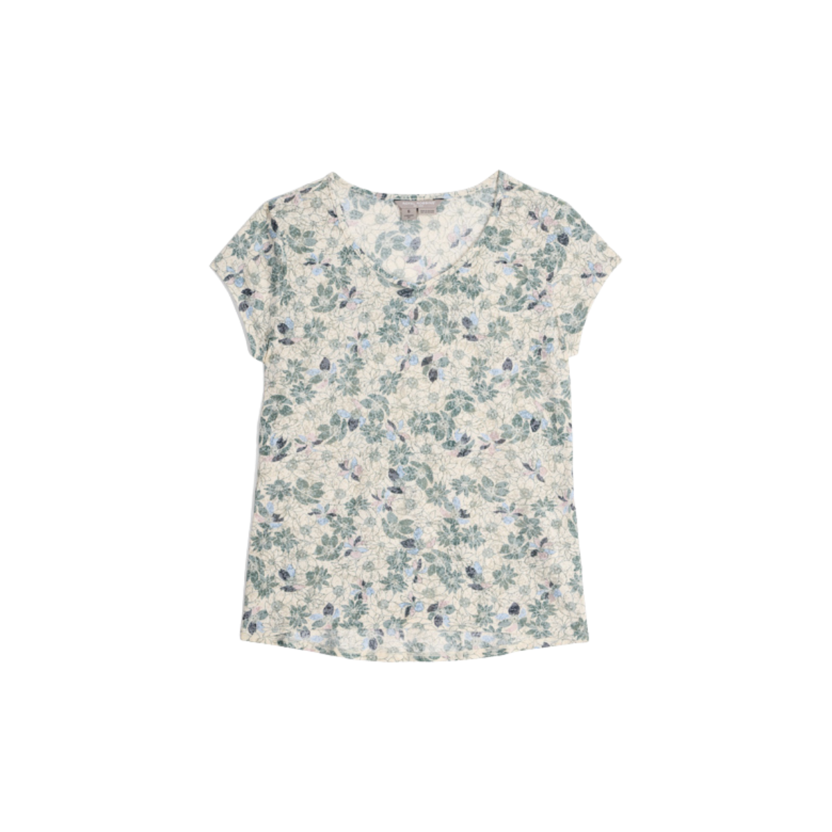 ROYAL ROBBINS WOMENS FEATHERWEIGHT TEE CHALK MARIGOLD
