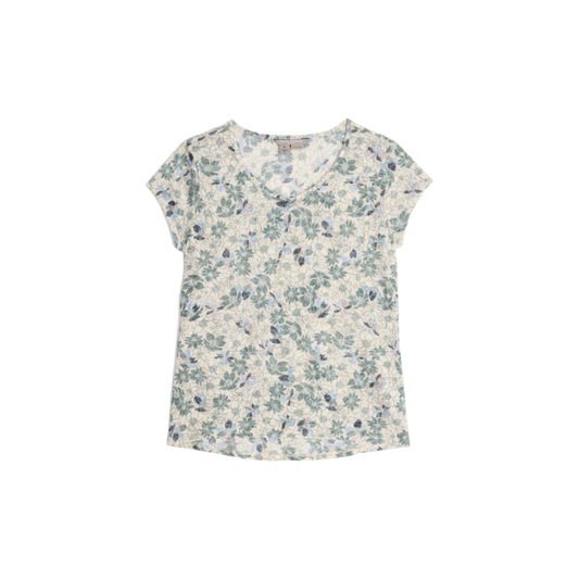 ROYAL ROBBINS WOMENS FEATHERWEIGHT TEE CHALK MARIGOLD