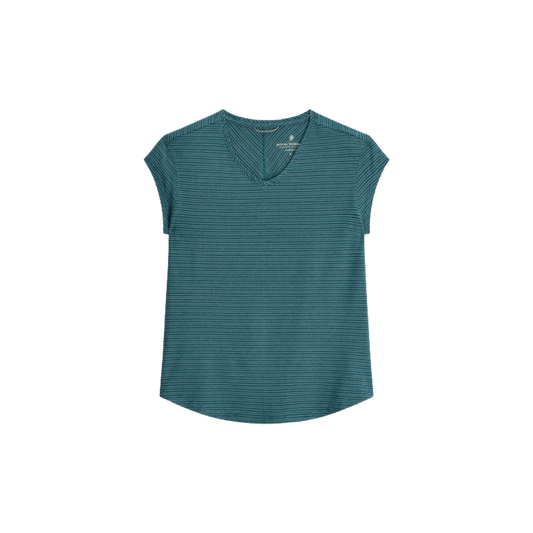 ROYAL ROBBINS WOMENS SS VACATIONER V-NK BALSAM STR