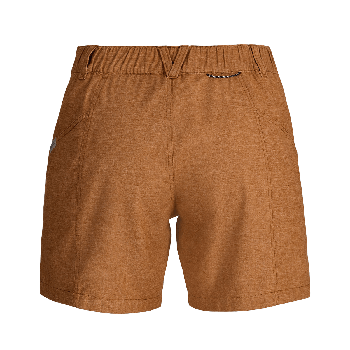 ROYAL ROBBINS WOMEN'S HEMP ADVENTURE SHORT - PECAN - BACK VIEW