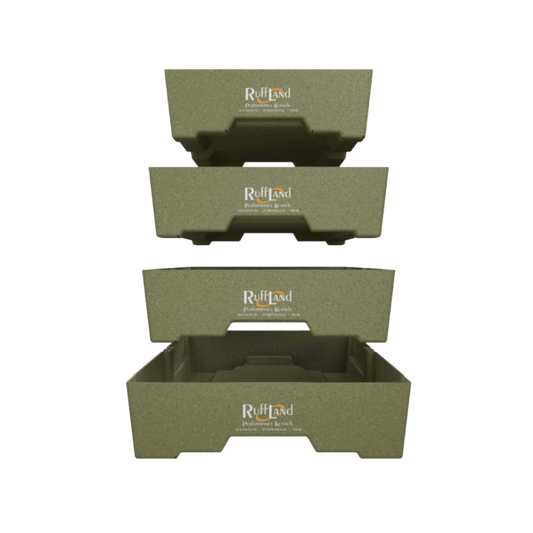 RUFF LAND PERFORMANCE KENNELS EASY RIDER TOP TRAY OD GREEN