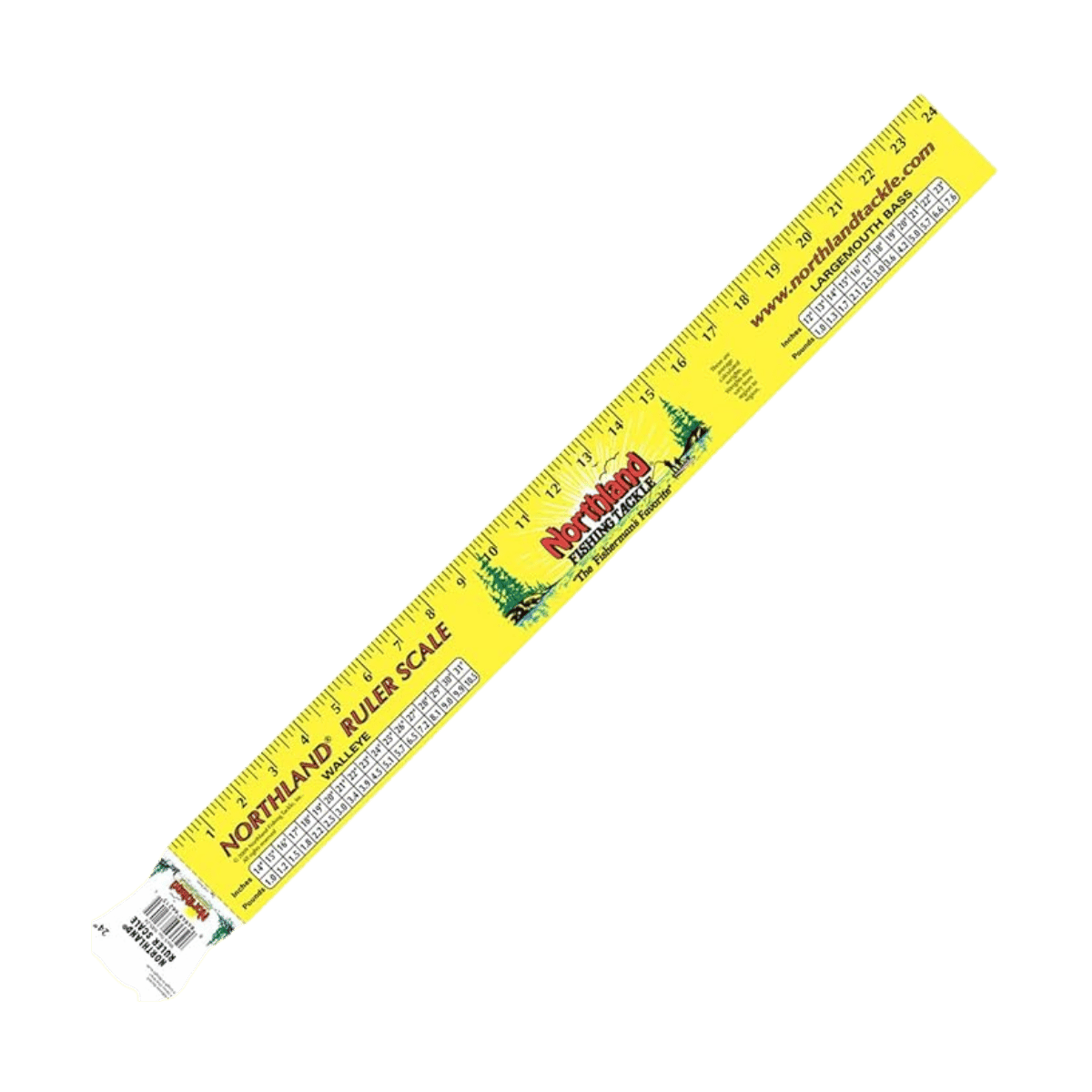 NORTHLAND RULER SCALE - 36IN - YELLOW