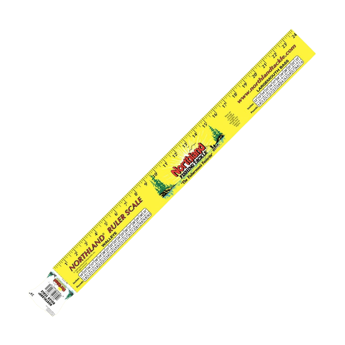NORTHLAND RULER SCALE - 60IN -  YELLOW