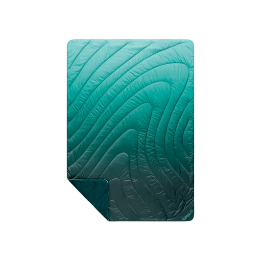 RUMPL FLEECE PUFFY BLANKET JADE FADE