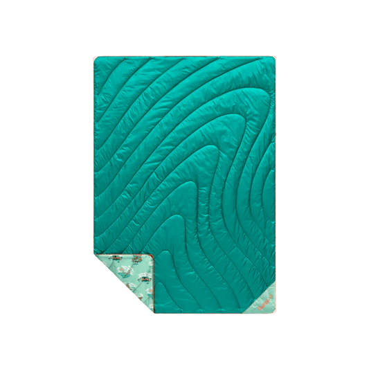 RUMPL ORIGINAL PUFFY BLANKET 1P AQUA OUTER BANKS
