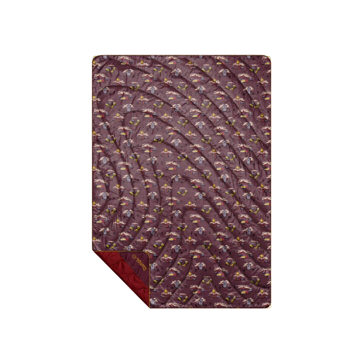 RUMPL ORIGINAL PUFFY BLANKET 1P CHERRY DESERT CHEERS