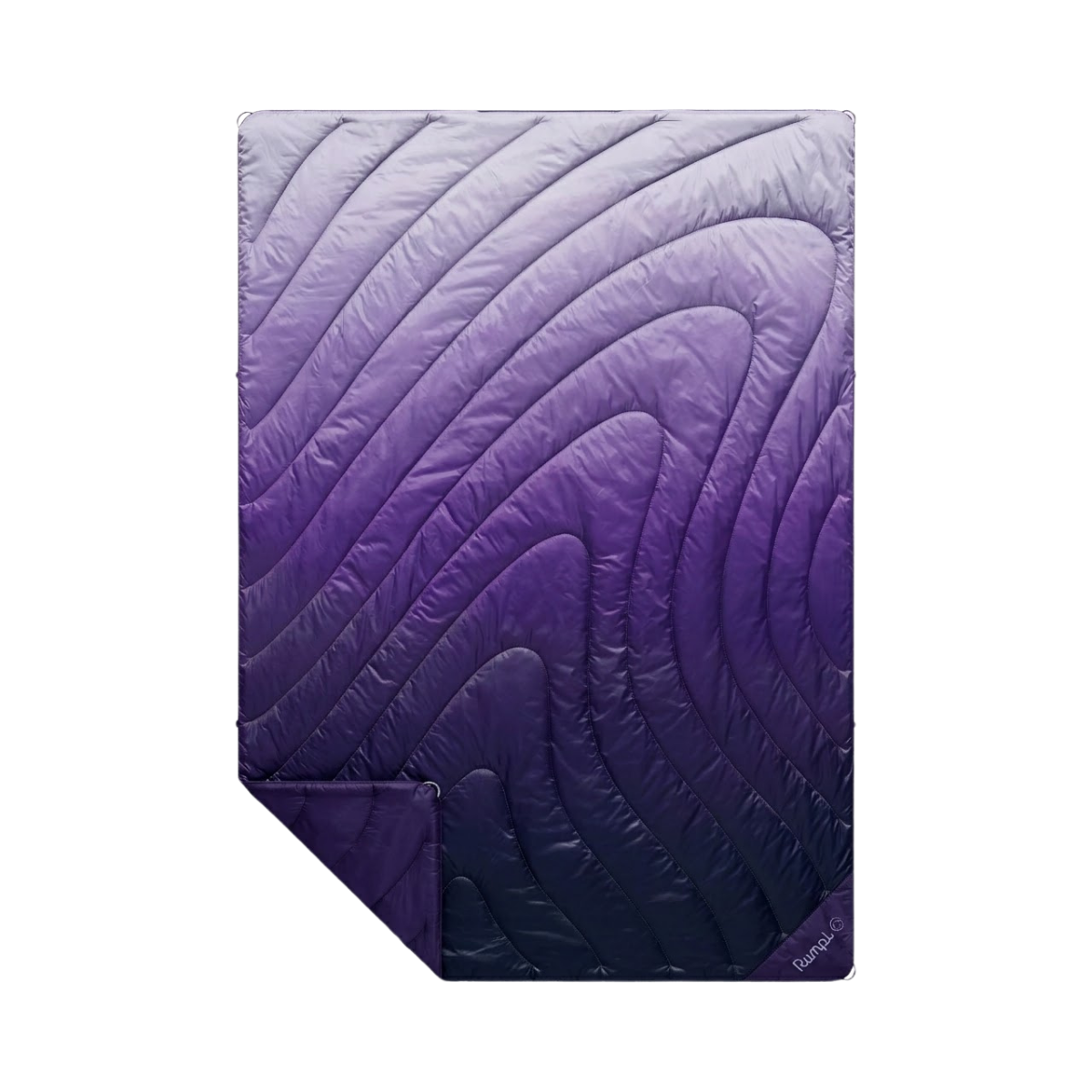 RUMPL ORIGINAL PUFFY BLANKET 1P DEEP VIOLET FADE